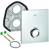 GROHE Rosette 47902 Chrom – StarLight Oberfläche für Grohtherm F Zentralbatterie