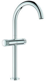 GROHE Atrio Private Collection Waschtisch-Einlochbatterie XL-Size mit Knopfbetätigung in Chrom