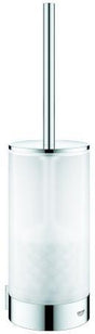 GROHE Selection WC-Bürstengarnitur Glas/Chrom – Wandmontage mit verdeckter Befestigung