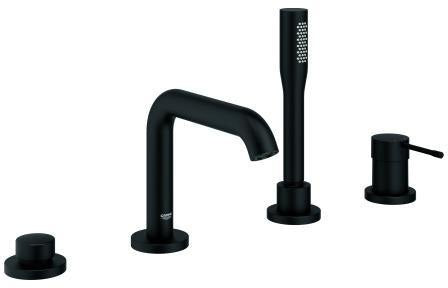 GROHE Essence 4-Loch-Einhand-Wannenkombination cool sunrise gebürstet – SilkMove & Temperaturbegrenzer