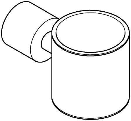 GROHE Atrio Halter für Glas oder Seifenspender – Chrom, Messing, verdeckte Befestigung