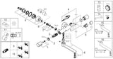 GROHE Eurosmart CE Infrarot-Elektronik Waschtisch-Wandarmatur mit Thermostat und Mischeinrichtung, 6V, Chrom