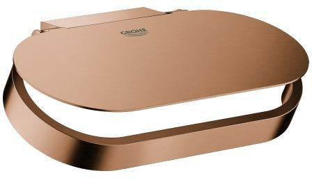 GROHE Selection WC-Papierhalter mit Deckel – Wandmontage, verchromt, verdeckte Befestigung