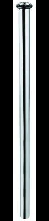 GROHE Urinal-Spülrohr 400 mm Messing gerade chrom – DN 18 mit Klemmanschluss