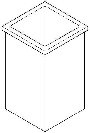 GROHE Ersatzglas 40583 für Toilettenbürste – Mattglas, passgenau für WC-Bürstengarnituren