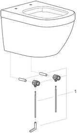 GROHE Euro Keramik Wand-Tiefspül-WC 49 cm alpinweiß, spülrandlos, 16er-Pack