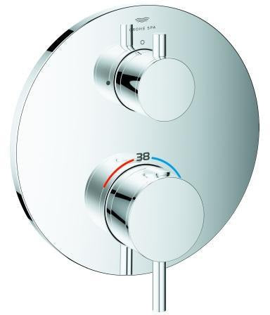 GROHE Atrio Thermostat-Brausebatterie 24357 FMS mit 1 Absperrventil, Chrom