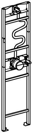 GROHE Rapido Duschrahmen Element für Mono Brausen – Unterputz-Installation, vormontiert