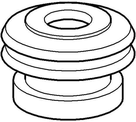 GROHE UR-Verbinder 43875 Lippenverbinder für Urinal 37044 – 5 Stück Mehrfachverpackung