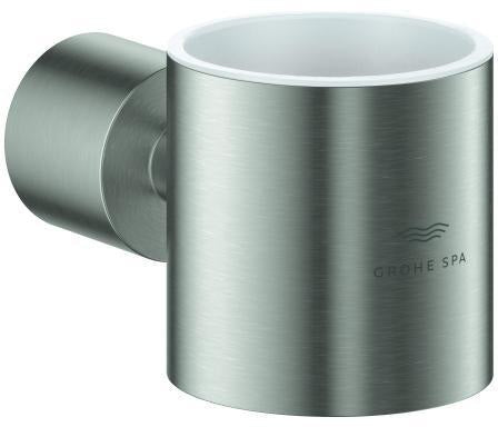 GROHE Atrio Halter für Glas oder Seifenspender – Chrom, Messing, verdeckte Befestigung