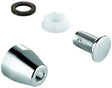 GROHE Blindstopfen 37125 chrom – Deckelbohrung 40 mm für Keramik-Spülkästen