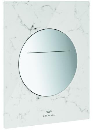 GROHE Arena Aqua Tiles WC-Betätigung 2-Mengen rund chrom 201x160 mm