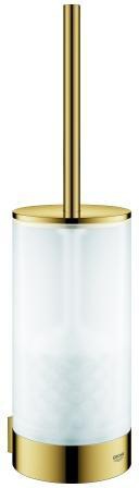 GROHE Selection WC-Bürstengarnitur Glas/Chrom – Wandmontage mit verdeckter Befestigung