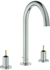 GROHE Atrio Private Collection 3-Loch Waschtischbatterie Chrom – Zweigriffig mit schwenkbarem Auslauf