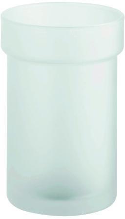 GROHE Ersatzglas 40265 für Toilettenbürstengarnitur – Mattglas satiniert