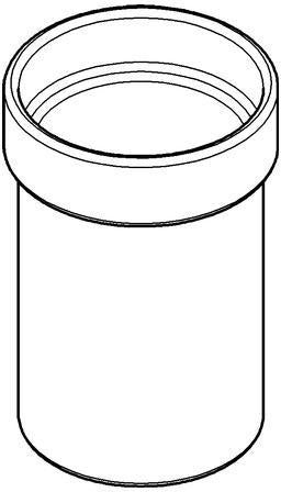 GROHE Ersatzglas 40265 für Toilettenbürstengarnitur – Mattglas satiniert