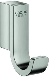 GROHE Selection Bademantelhaken Einfach Chrom – verdeckte Befestigung, Metall, 1 Haken