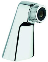 GROHE Standanschluss 12030 1/2 Zoll x 3/4 Zoll x 70 mm, verchromt, abgewinkelt, mit Gegenmutter