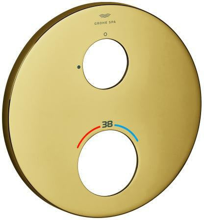 GROHE Rosette 49244 rund für THM-FMS – Chrom, Metall, 6° ausrichtbar