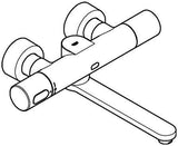 GROHE Eurosmart CE Infrarot-Elektronik Waschtisch-Wandarmatur mit Thermostat und Mischeinrichtung, 6V, Chrom