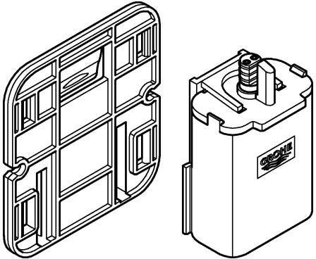 GROHE Batteriekasten 42393 mit 6 V Lithium-Batterie – Alternative zum Steckertrafo