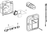 GROHE UP-Einbaukasten 36264_1 für vorgemischtes/Kaltwasser für WT-IR-FMS – Unterputzgehäuse für Infrarot-Elektronik
