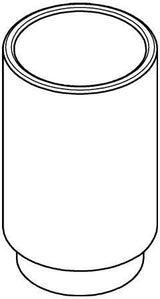 GROHE Selection Zahnputzbecher Glas weißglas 41029 für Halter 41027 – Weißes Glas, 95 mm