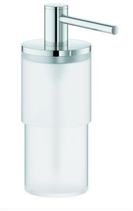 GROHE Seifenspender Allure/Atrio 40886 chrom – 160 ml Glasbehälter mit verchromter Pumpe