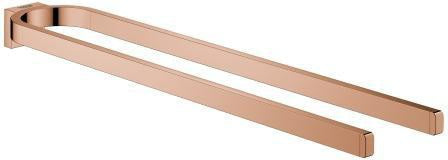 GROHE Handtuchhalter Selection 41059 2-armig chrom – Wandmontage, verdeckte Befestigung