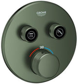 GROHE Grohtherm SmartControl Unterputz-Thermostat 2 Absperrventile hard graphite