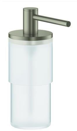 GROHE Seifenspender Allure/Atrio 40886 chrom – 160 ml Glasbehälter mit verchromter Pumpe