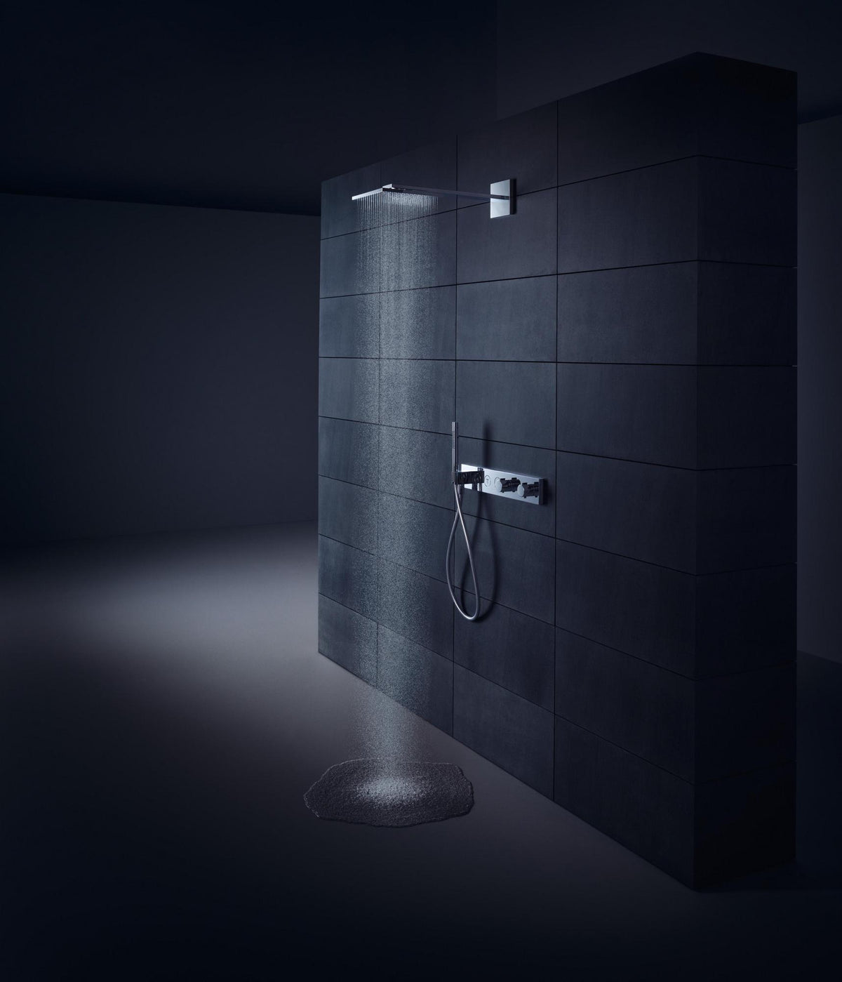 AXOR Kopfbrause 250/250 2jet Chrom mit Brausearm – PowderRain Strahlarten