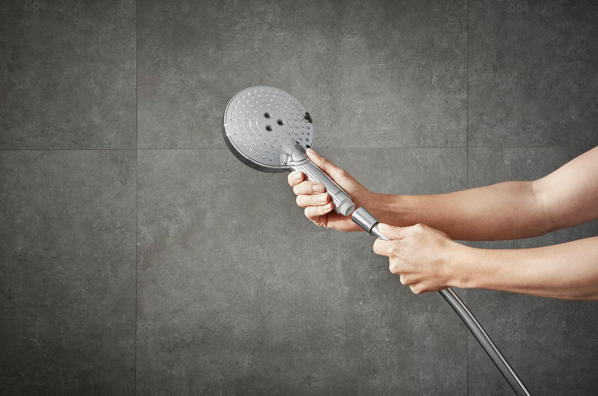 Hansgrohe Raindance Select S 120 3jet Handbrause mit Select-Taste und QuickClean in Chrom