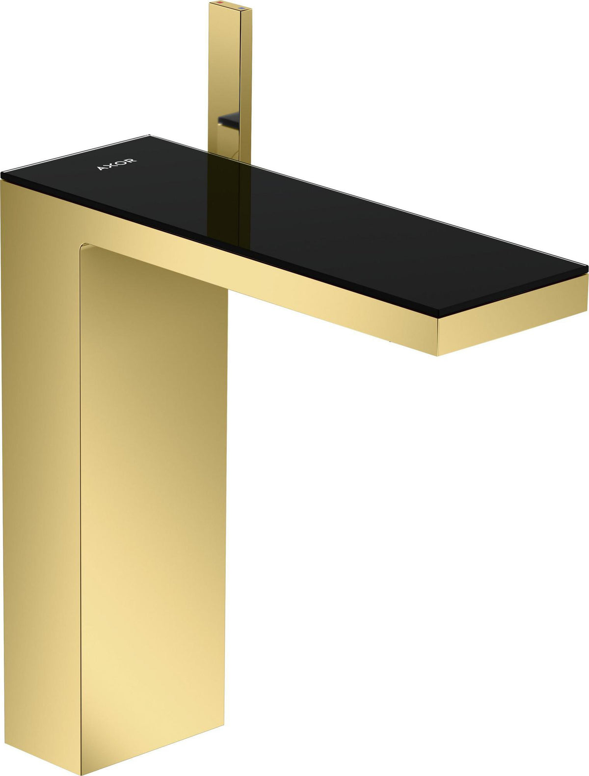AXOR MYEDITION 230 Einhebel-Waschtischmischer mit Push-Open Ablaufgarnitur in polished gold optic
