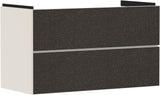 HANSGROHE Xevolos E Waschtischunterschrank 980 mm Eiche Dunkel Mattweiß mit PushOpen und SoftClose