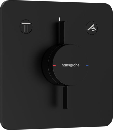 HANSGROHE Mischer DuoTurn Q Unterputz, 2 Verbraucher, chrom – Thermostatische Temperaturregelung