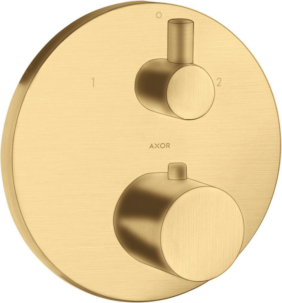 AXOR UNO² Thermostatbatterie mit Ab-/Umstellventil, chrom – 2 Verbraucher, Temperaturbegrenzer