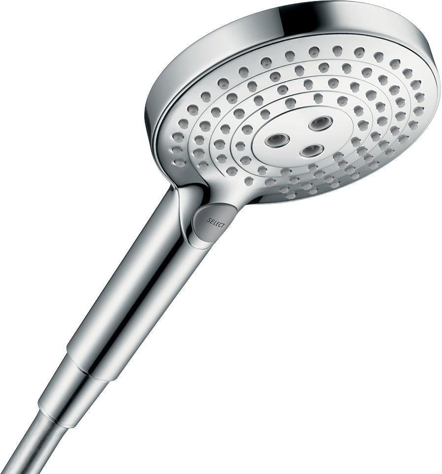 Hansgrohe Raindance Select S 120 3jet Handbrause mit Select-Taste und QuickClean in Chrom