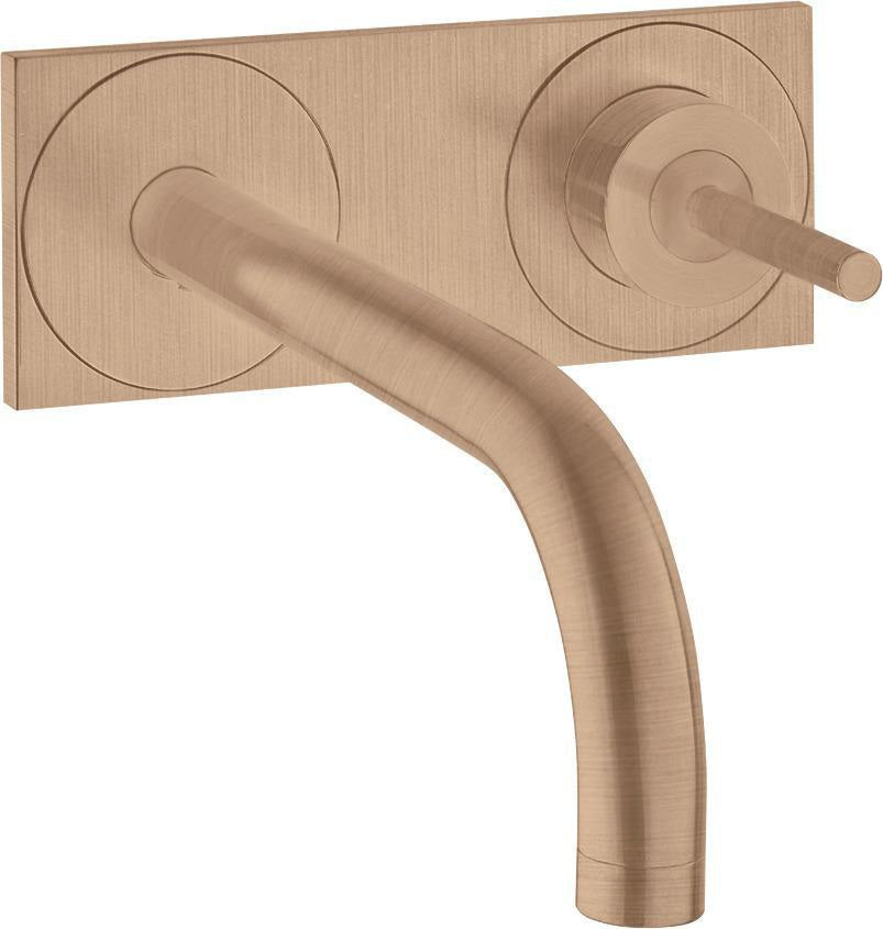 AXOR Uno² Einhebel-Waschtischmischer DN 15 Unterputz mit 225 mm Auslauf und Ablaufgarnitur in Chrom