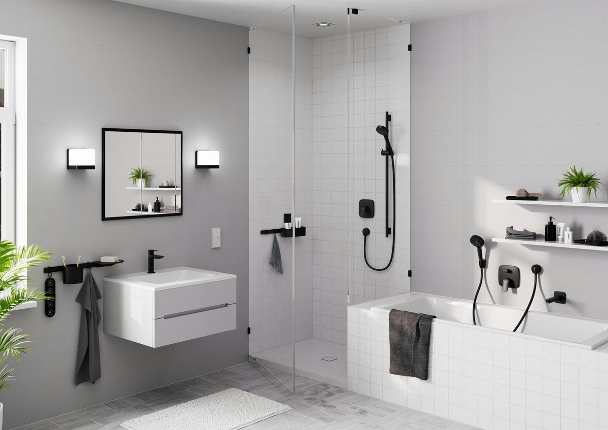 HANSGROHE HG Einhebel-Waschtischmischer 110 LOGIS mit Zugstangen-Ablaufgarnitur, chrom