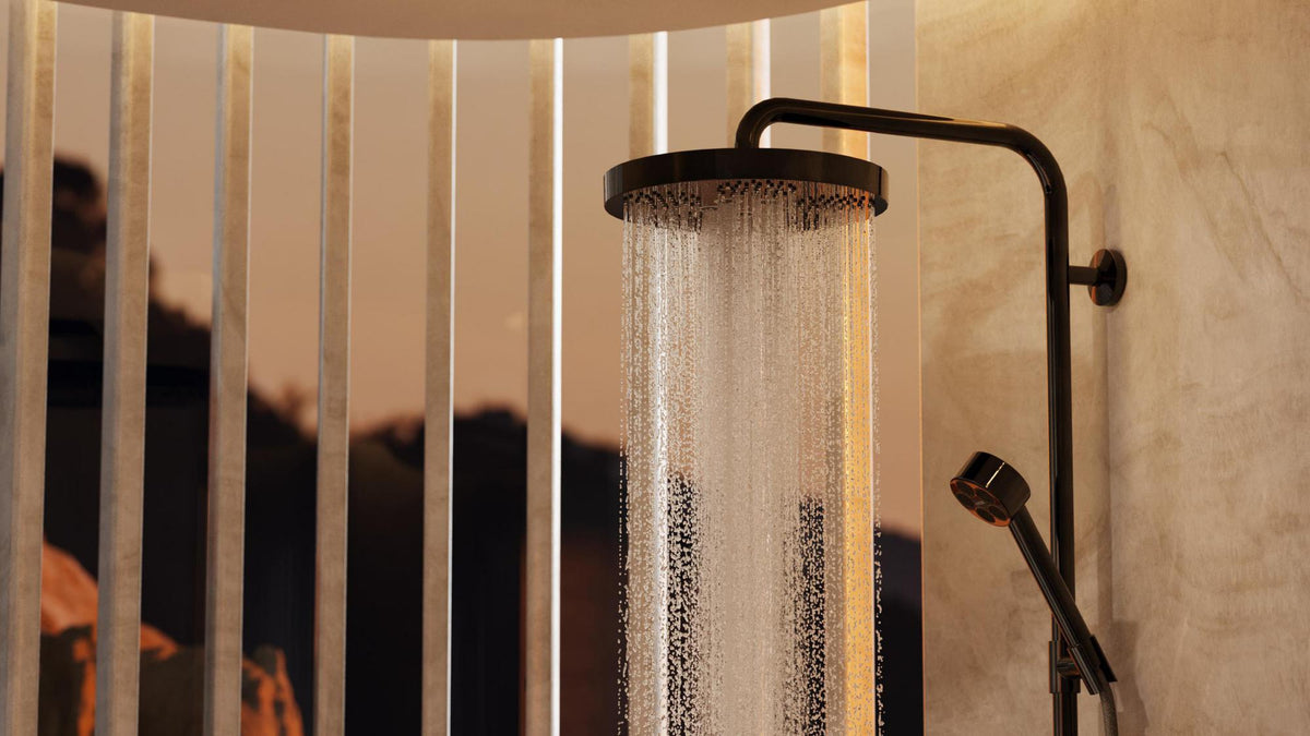 AXOR One Showerpipe Unterputz mit Thermostat & Kopfbrause 280 1jet Chrom – Hansgrohe
