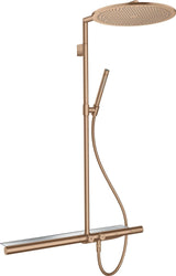 AXOR ShowerSolutions 800 Duschsystem mit Thermostat AXOR 800, Kopfbrause 350 mm und Sicherheitsglas-Ablage in Chrom