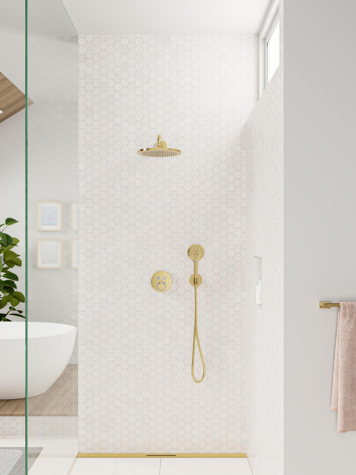 Hansgrohe Raindance Select S 120 3jet Handbrause mit Select-Taste und QuickClean in Chrom