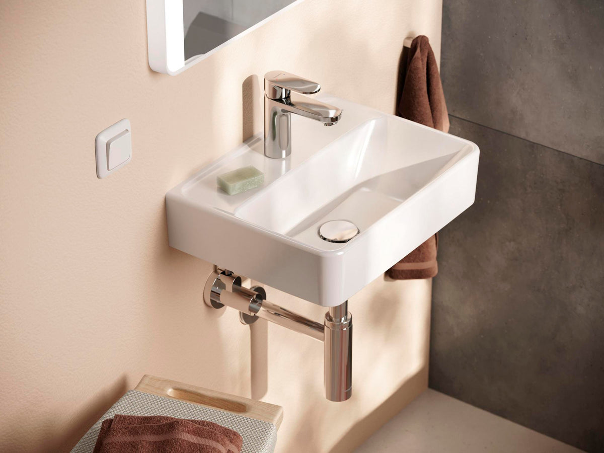 Hansgrohe Vernis Blend 100 Einhebel-Waschtischmischer mit Zugstangen-Ablaufgarnitur, chrom