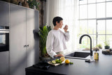 HANSGROHE SodaSystem 210 Aqittura M91 Ausziehauslauf Starter Set sBox – gefiltertes, gekühltes und sprudelndes Trinkwasser