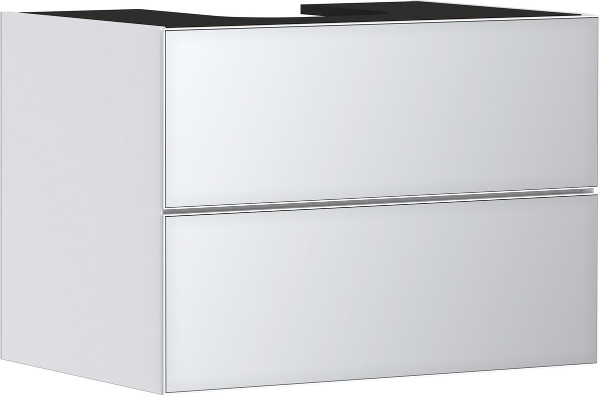 HANSGROHE Xevolos E Waschtischunterschrank 780 mm eiche dunkel mattweiß grifflos