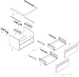 HANSGROHE Waschtischunterschrank Xelu Q 780 mm weiß hochglanz mit SoftClose und Inneneinteilung