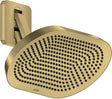AXOR ShowerSphere 2jet Kopfbrause 370/220 mit beweglichem Brausearm – PowderRain & Rain Strahlarten