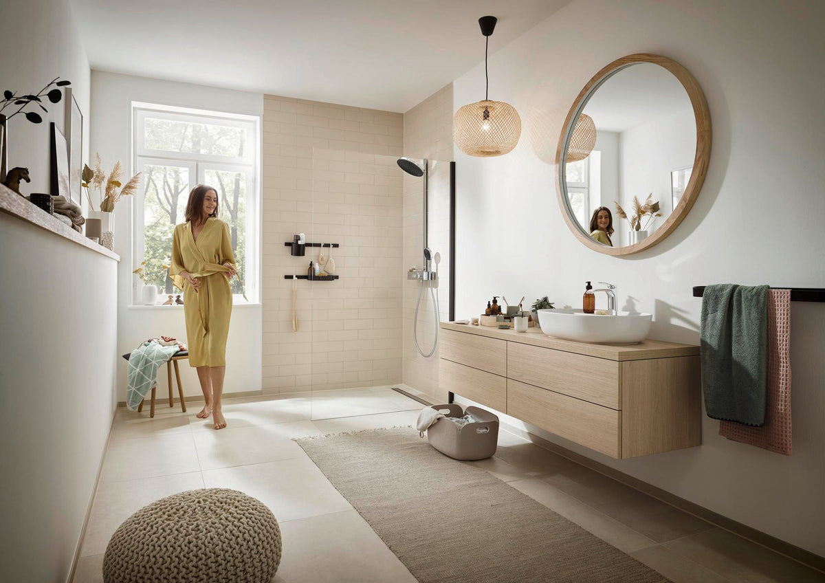 HANSGROHE Vivenis Einhebel-Waschtischmischer 110 mm mit Zugstangen-Ablaufgarnitur chrom