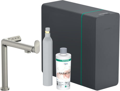HANSGROHE SodaSystem 240 Aqittura M91 Starter Set – gefiltertes, gekühltes & sprudelndes Wasser direkt am Hahn